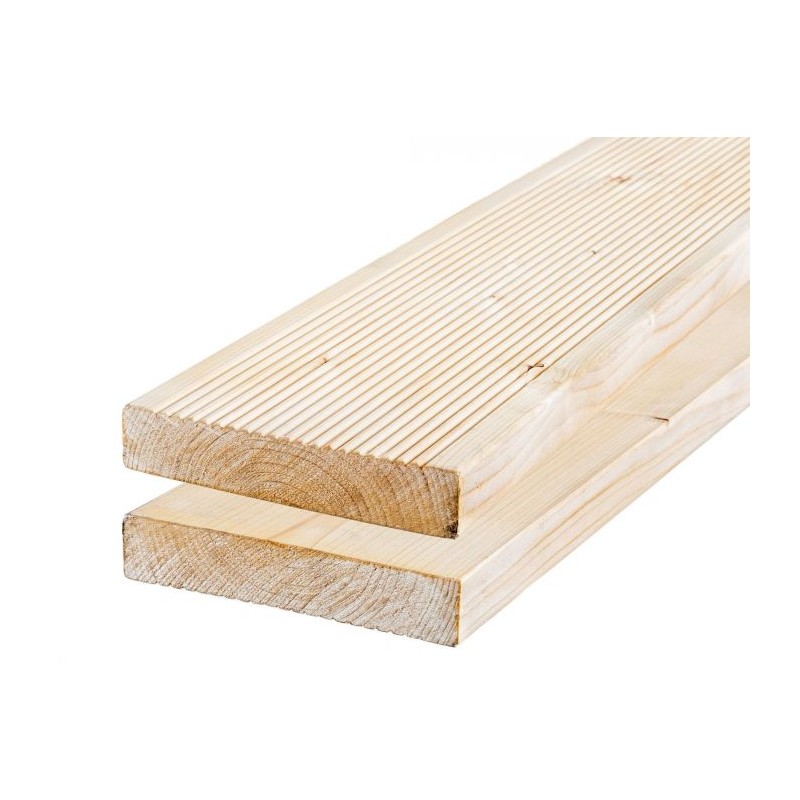 24x145x2500 Wąski Ryfel Świerk - Deska tarasowa z drewna iglastego
