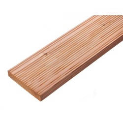 25x145x4000 2xWąski Ryfel Modrzew Europejski - Deska tarasowa z drewna iglastego