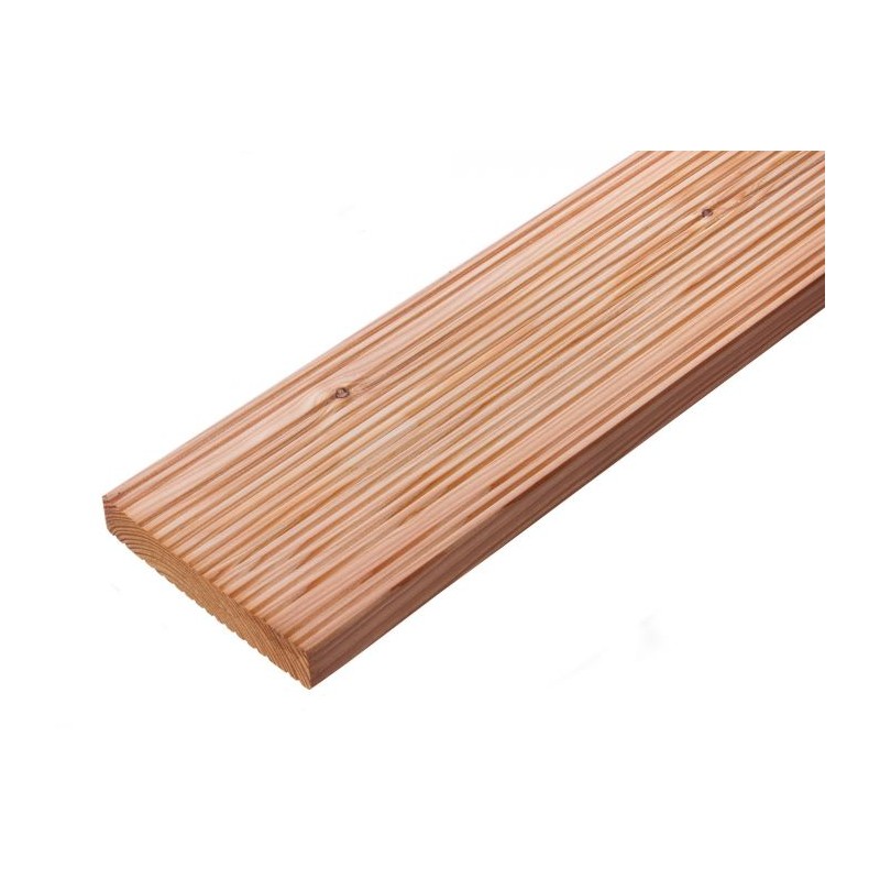 25x145x4000 2xWąski Ryfel Modrzew Europejski - Deska tarasowa z drewna iglastego