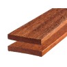 21x145x3960 Wąski Ryfel Kempas - Deska tarasowa z drewna egzotycznego